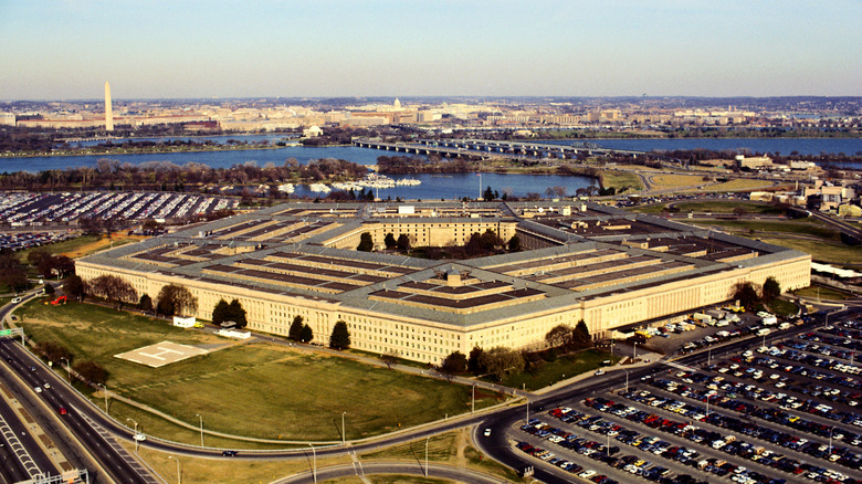 An image of the Pentagon taken from the sky.