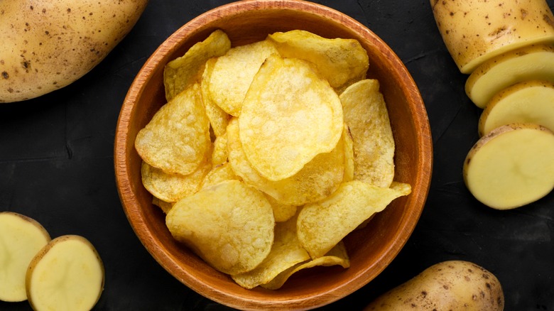 Plain potato chips