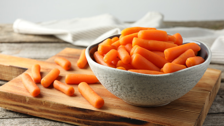 bowl of baby carrots