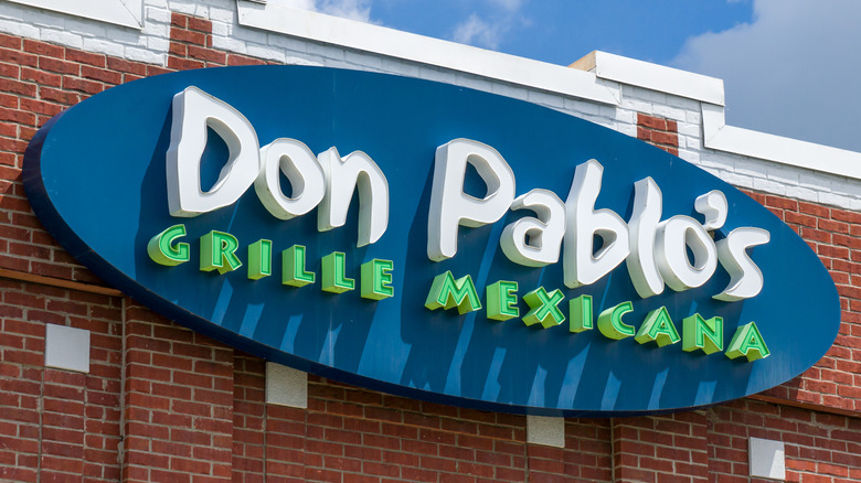 Exterior signage of Don Pablo's restaurant