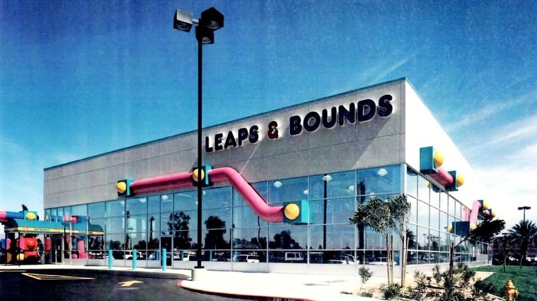 Exterior shot of one of the first Leaps & Bounds play places