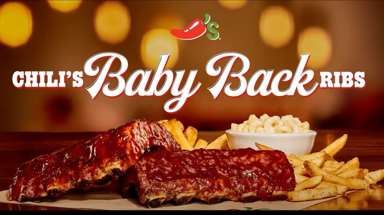 TV ad for Chili's baby back ribs