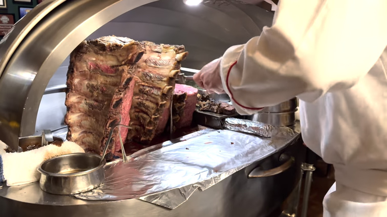 prime rib beef meat cart