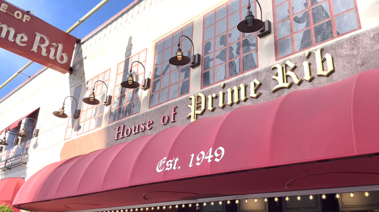 house of prime rib exterior