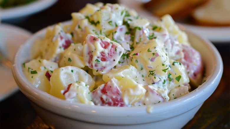 small bowl of potato salad