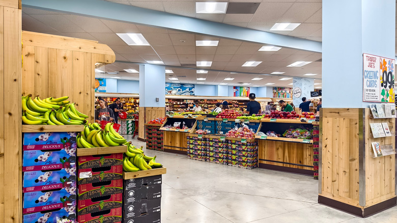 an interior shot of a Trader Joe's grocery store