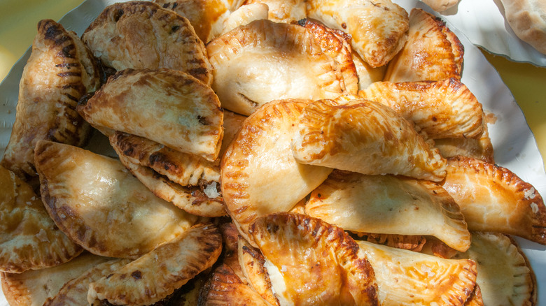 A pile of empanadas