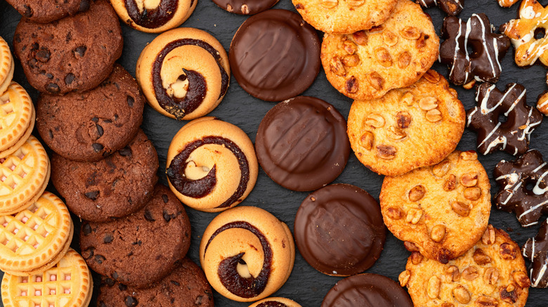 A platter of holiday cookies