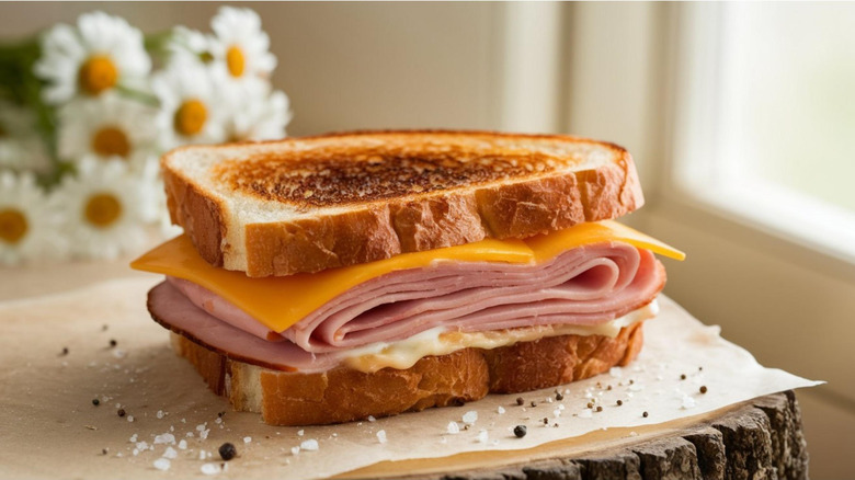 Ham and cheese sandwich