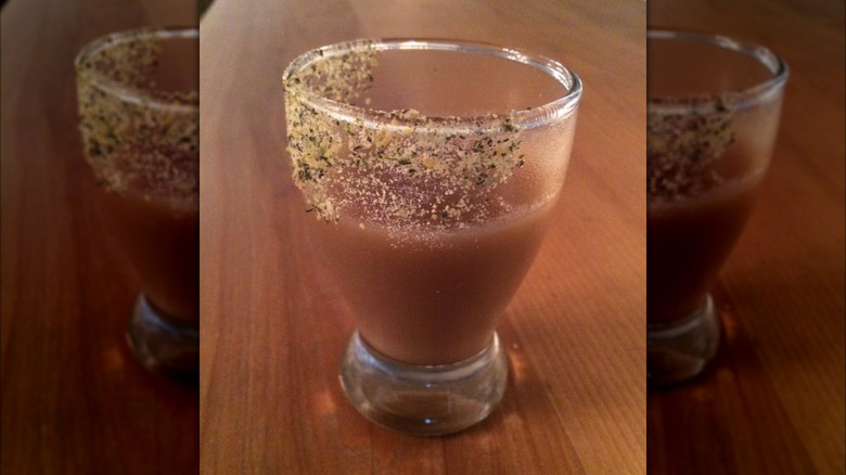 gravy shot with sugar rim