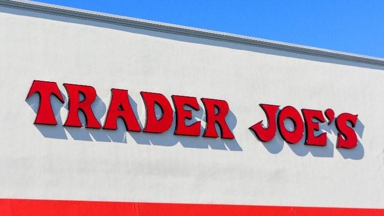 Trader Joe's logo on building.