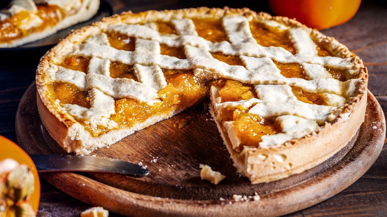 Persimmon crostata