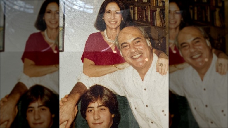 Andrew Zimmern with his parents