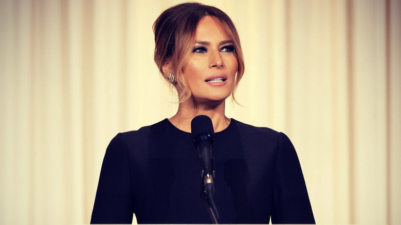 Melania Trump speaking at event