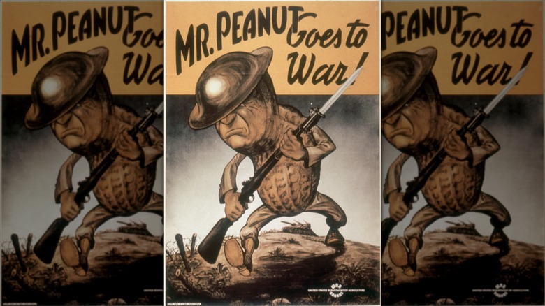 A wartime peanut poster