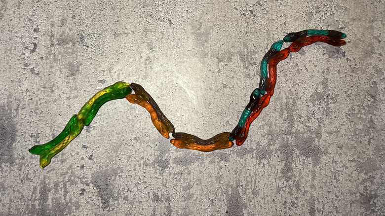 Twin Snakes gummies in the shape of a snake