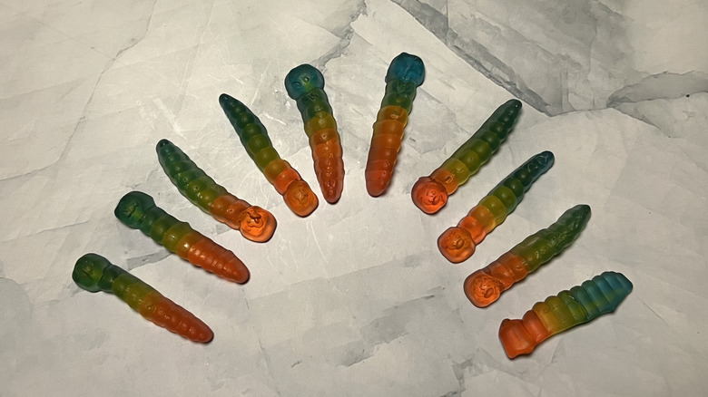 a rainbow of Rainbow Worms