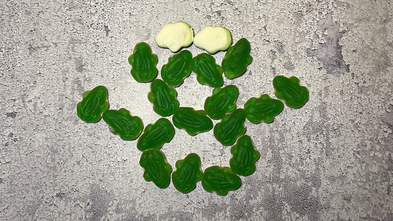 Haribo Frogs gummies in the shape of a frog