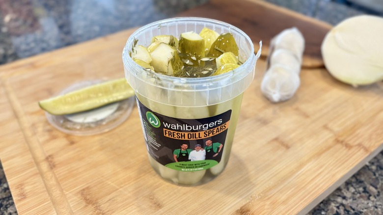 Wahlburgers jar of pickles