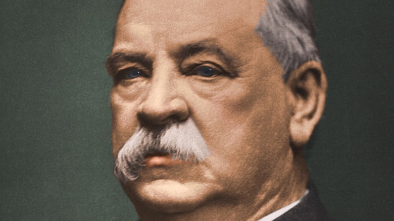 Grover Cleveland with a serious expression on his face