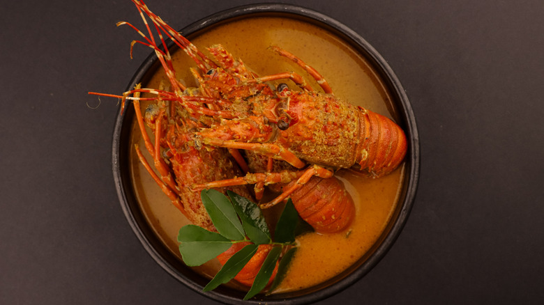 Lobster in coconut milk curry