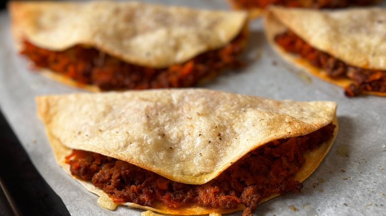 quesadillas with ground meat