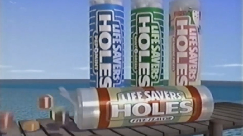 Animated Lifesaver Holes candy containers spill open