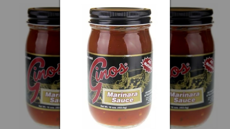 Gino's Marinara Sauce jar