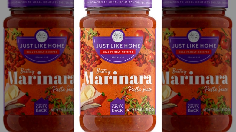 Just Like Home Buttery Marinara Sauce jar