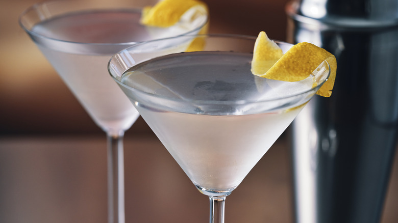 Two classic martinis