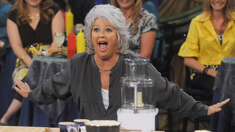 Paula Deen on the set of "Paula's Party"