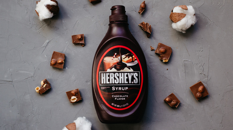 Bottle of Hershey's syrup