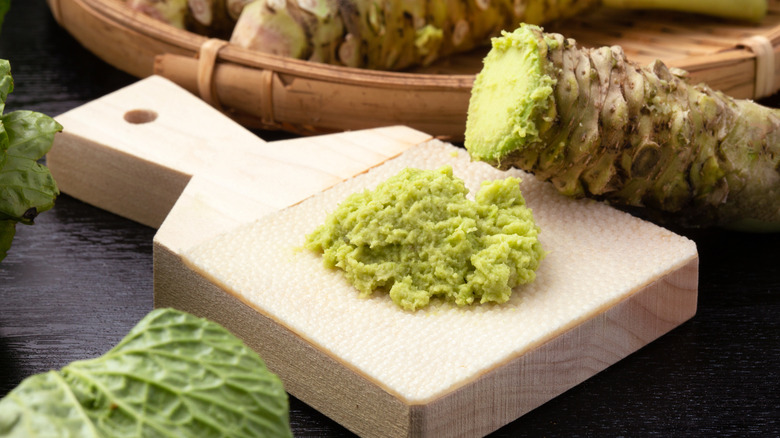 Grated wasabi root