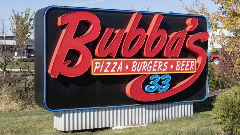 Bubba's 33 sign