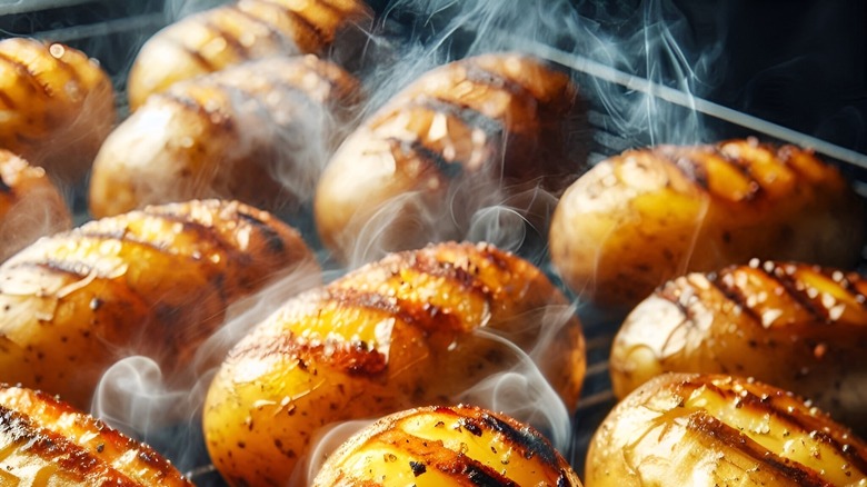 grilled potatoes