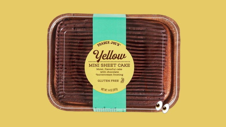 The brand new Trader Joe's gluten free yellow mini sheet cake