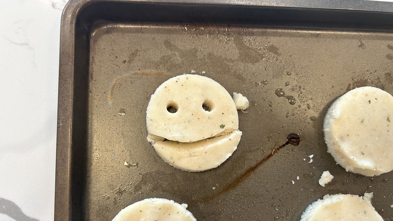 split mouth uncooked potato smiley