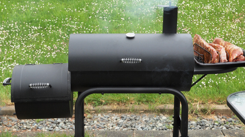 charcoal offset smoker grill