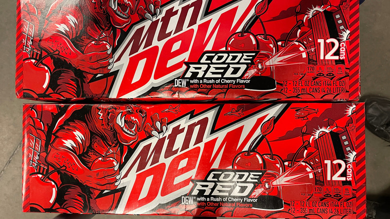 cases of MTN DEW Code Red