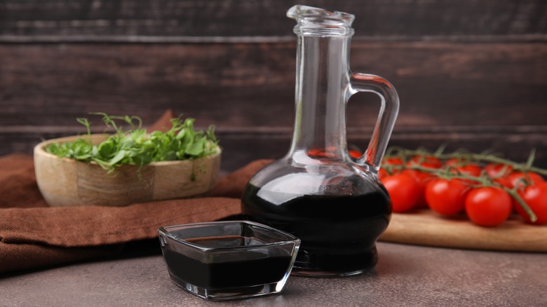 Bottle of balsamic vinegar