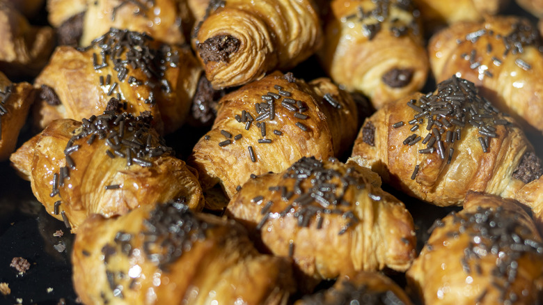 crescent rolls with chocolate sprinkles