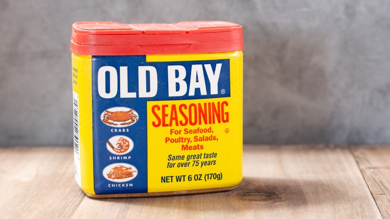 Single can of Old Bay seasoning