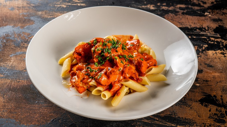 butter chicken pasta