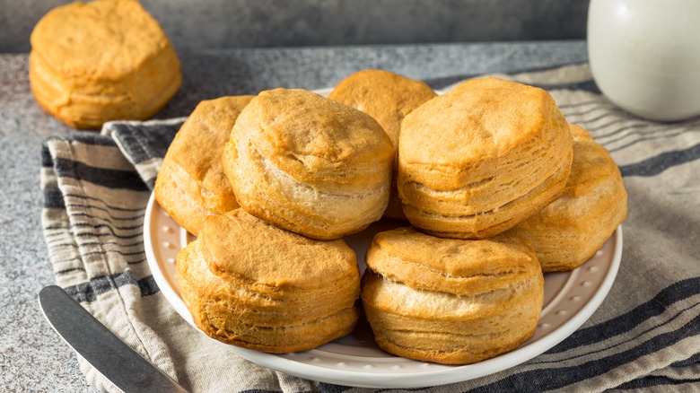 plate of biscuits