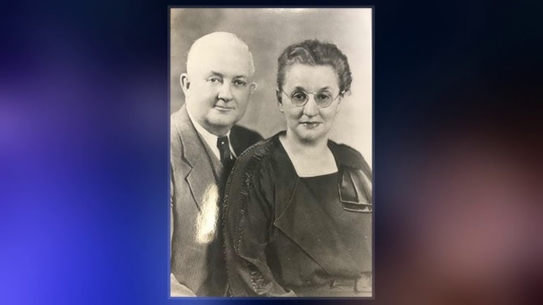 A photo of Harry Burnett Reese and his wife.