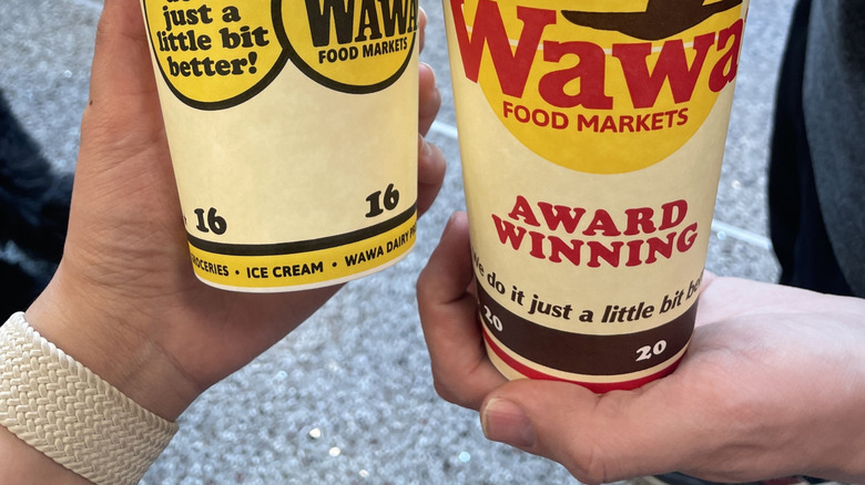 Comemorative coffee cups for Wawa's 60th anniversary in 2024