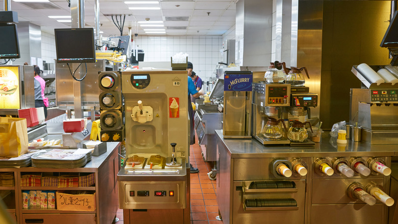 McDonald's kitchen with equipment