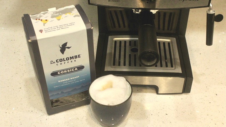 La Colombe coffee with foamed milk drink