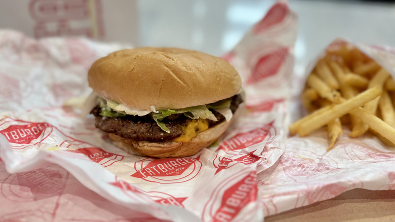 Original Fatburger with fries