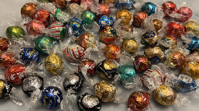 Assortment of Lindt truffles